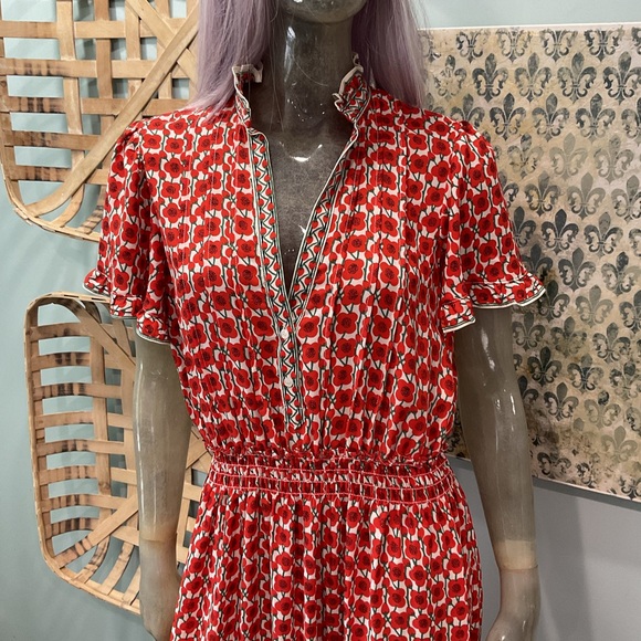 Max Studio Dresses & Skirts - Max Studio Red and White Floral Maxi Dress